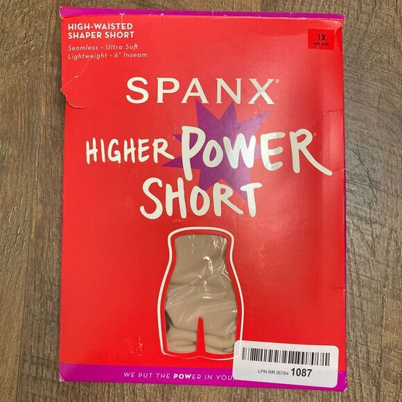 SPANX Other - SPANX Higher Power Short High Waistet Shaper Short Soft Nude Size 1X New Open